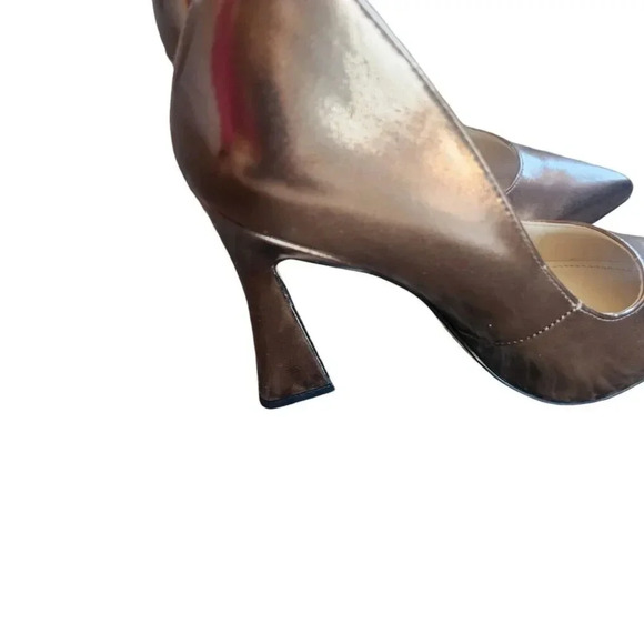 NWOB Nine West Trendz 3 Pump Heel Size 6M Rose Gold Pointed Toe Slip On Women's - Picture 12 of 12